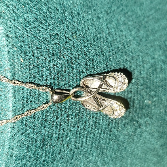 Stud earrings, Bracelet and SS 925 necklace & Ballerina shoes pendant - Picture 5 of 7